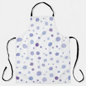 handgeschilderde polka stippen schort (Voorkant)