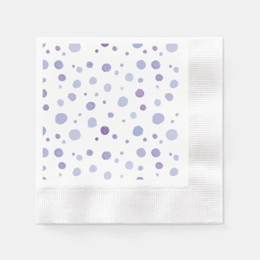 handgeschilderde polka stippen servet (Voorkant)