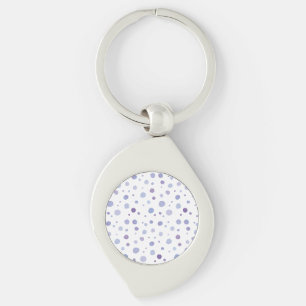 handgeschilderde polka stippen sleutelhanger