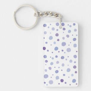 handgeschilderde polka stippen sleutelhanger