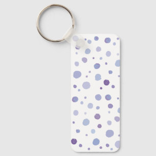 handgeschilderde polka stippen sleutelhanger