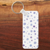 handgeschilderde polka stippen sleutelhanger (Voorkant)