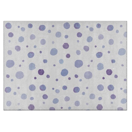handgeschilderde polka stippen snijplank (Voorkant)