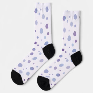 handgeschilderde polka stippen sokken