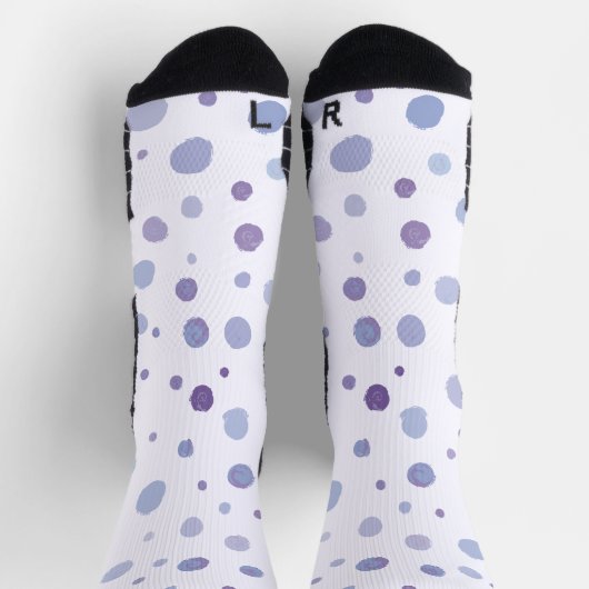 handgeschilderde polka stippen sokken (Top)