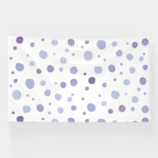 handgeschilderde polka stippen spandoek (Horizontaal)