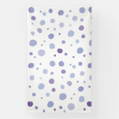 handgeschilderde polka stippen spandoek (Verticaal)