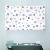 handgeschilderde polka stippen spandoek (Beurs)