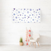 handgeschilderde polka stippen spandoek (Insitu)