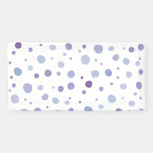 handgeschilderde polka stippen spandoek