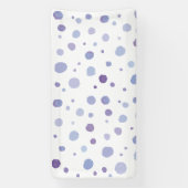 handgeschilderde polka stippen spandoek (Verticaal)