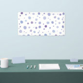 handgeschilderde polka stippen spandoek (Beurs)