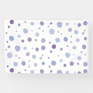 handgeschilderde polka stippen spandoek