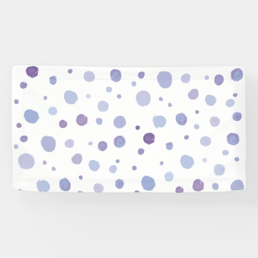 handgeschilderde polka stippen spandoek (Horizontaal)