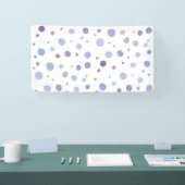 handgeschilderde polka stippen spandoek (Beurs)