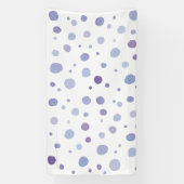 handgeschilderde polka stippen spandoek (Verticaal)