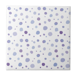 handgeschilderde polka stippen tegeltje
