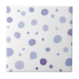 handgeschilderde polka stippen tegeltje