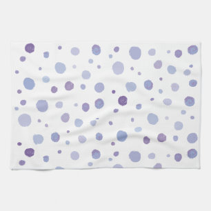 handgeschilderde polka stippen theedoek
