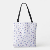 handgeschilderde polka stippen tote bag (Achterkant)