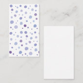 handgeschilderde polka stippen visitekaartje (Voorkant / Achterkant)