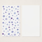 handgeschilderde polka stippen visitekaartje (Voorkant /achterkant)