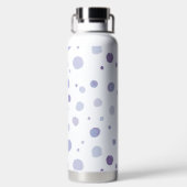 handgeschilderde polka stippen waterfles (Achterkant)
