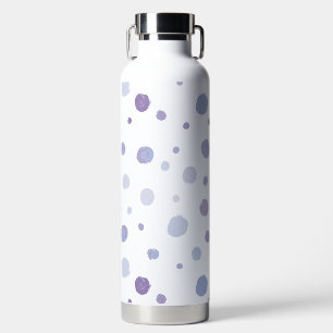 handgeschilderde polka stippen waterfles