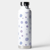 handgeschilderde polka stippen waterfles (Links)