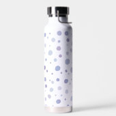 handgeschilderde polka stippen waterfles (Links)