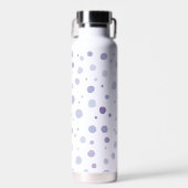 handgeschilderde polka stippen waterfles (Voorkant)
