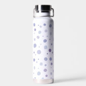 handgeschilderde polka stippen waterfles (Achterkant)