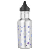 handgeschilderde polka stippen waterfles (Links)