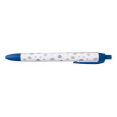 handgeschilderde polka stippen zwarte inkt pen (Bodem)