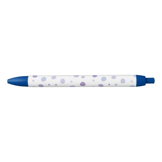 handgeschilderde polka stippen zwarte inkt pen (Voorkant)