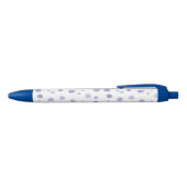 handgeschilderde polka stippen zwarte inkt pen (Bovenkant)