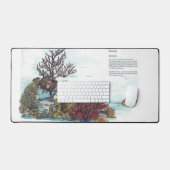 Handgeschilderde print van Coral Reef Muismat Bureaumat (Keyboard & Muis)