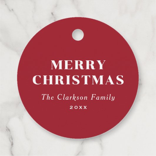 Handgeschilderde rode winterbes krans Kerstmis Bedankjes Labels (Achterkant)