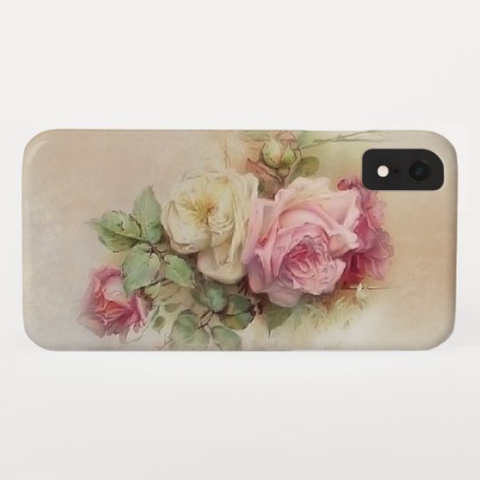  handgeschilderde Rozen Case-Mate iPhone Case (Achterkant (horizontaal))