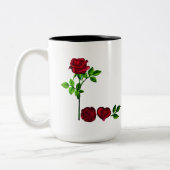Handgeschilderde Rozen Mok – Romantische Floral Co (Links)
