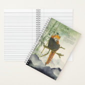 Handgeschilderde Schattigee bedreigde rode panda Notitieboek (Binnen)