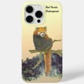 Handgeschilderde Schattigee rode panda Case-Mate iPhone Case (Achterkant)