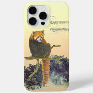 Handgeschilderde Schattigee rode panda iPhone 15 Pro Max Hoesje