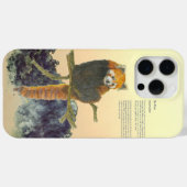 Handgeschilderde Schattigee rode panda Case-Mate iPhone Case (Achterkant (horizontaal))