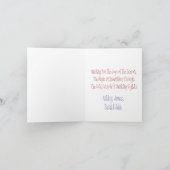 Handgeschilderde Sneeuwman Groet PERSONALISEREN Notitiekaartje (Binnen)