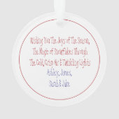 Handgeschilderde sneeuwman PERSONALISEREN Ronde Ornament (achterkant)