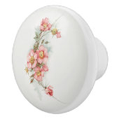 Handgeschilderde Stijl Wilde Rozen Keramische Knop (Rechts)