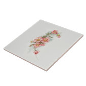  Handgeschilderde Stijl Wilde Rozen Tegeltje (Zijkant)