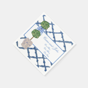 Handgeschilderde Topiary Chinoiserie Gemberpot Pot Servet