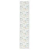 Handgeschilderde Verjaardags Dinos Tafel Runner Medium Tafelloper (Voorkant)